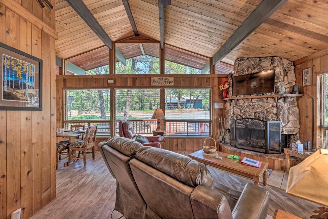 Quiet Retreat With Hot Tub - 16 Miles To Ski Apache! Рюидозо Екстериор снимка